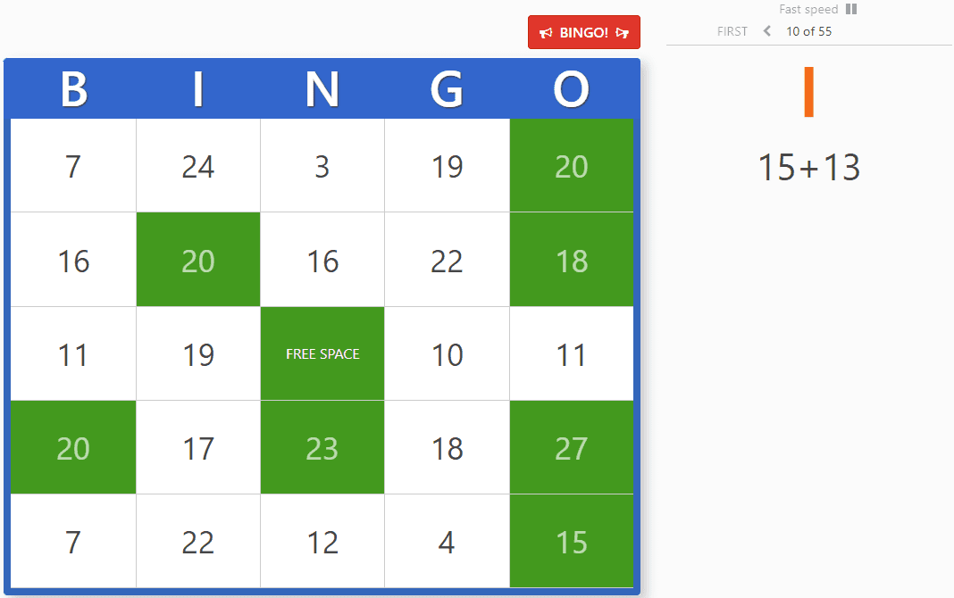 5x5 Bingo